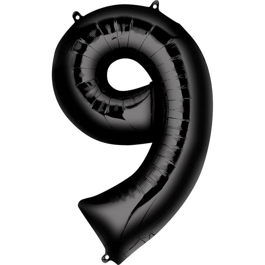 34in Black Number Balloon (9)